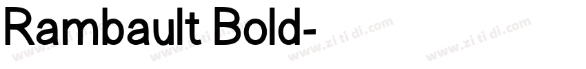 Rambault Bold字体转换